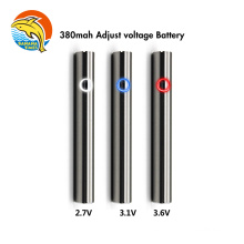 New Preheat Adjust Voltage Micro USB 380mah e cigarette Rechargeable Batteries with 510 thread cartridge